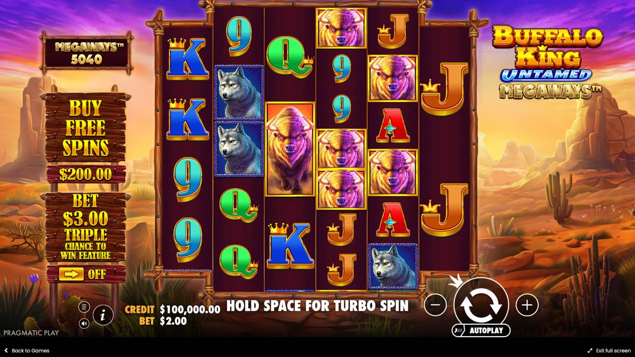 Buffalo King Untamed Megaways (Pragmatic Play) Image 2
